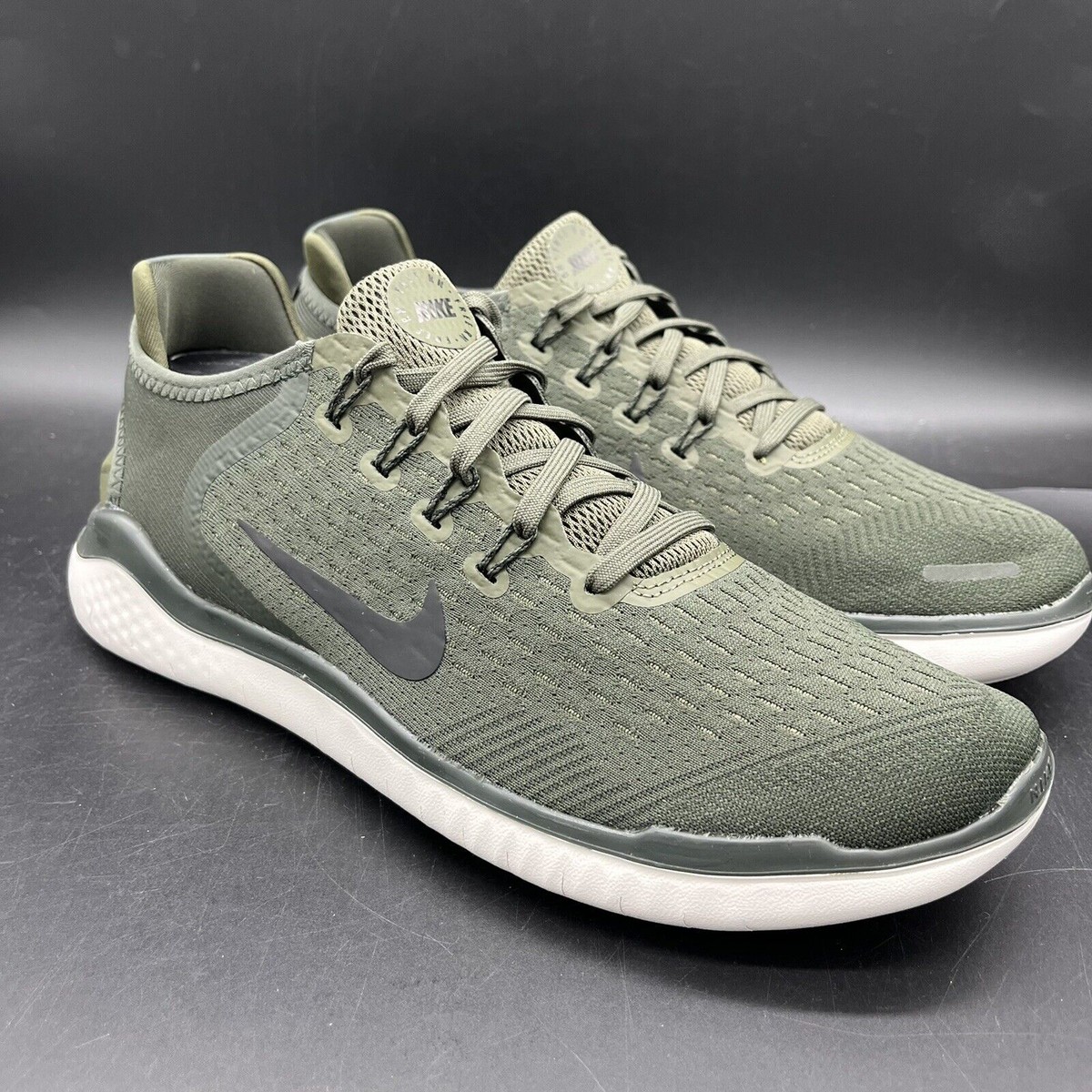 Nike Free Rn 2018 Green Cargo Khaki Running Shoes Mens Sz 7 942836-300 NEW Nike Free RN 2018 Running Shoes Cargo Khaki 942836-300 Men main image 2