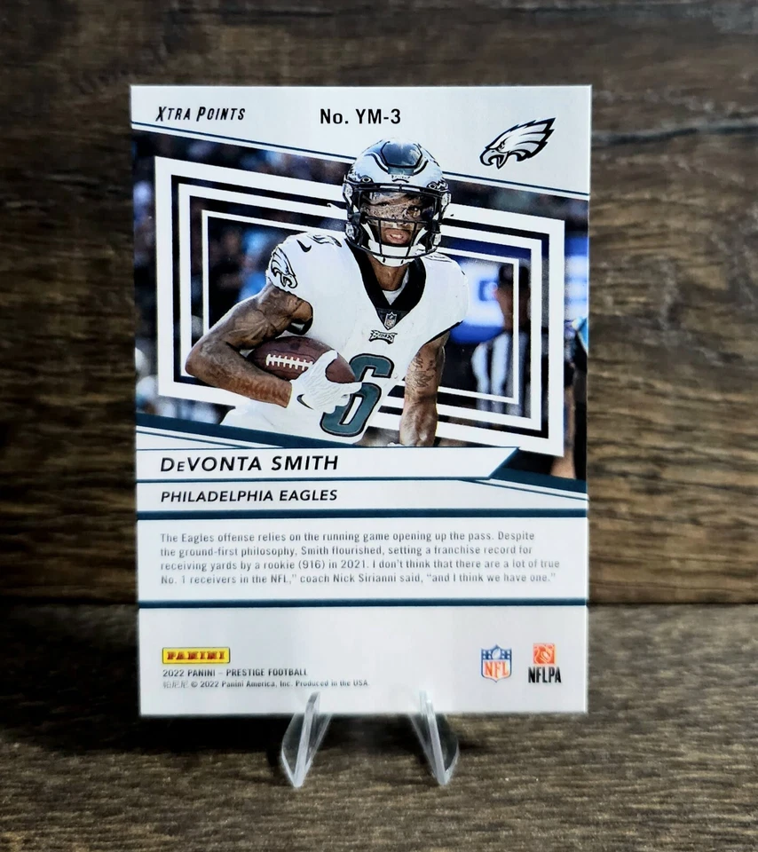 2022 Panini Prestige DeVonta Smith /149 Purple Youth Movement!! Eagles!! - Image 2 of 2