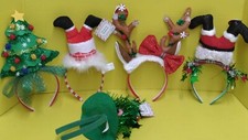 Christmas Headbands. Set of 5. 28