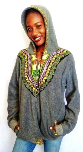 Hoodie Sweatshirt Fleece Dashiki 