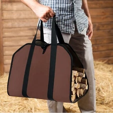 Heavy Duty Firewood Log Carrier Oxford cloth Tote Bag for Fireplace Fire Pit