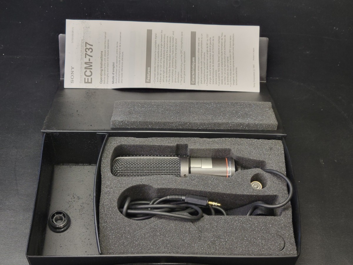 Sony ECM-737 Professional Electret Condenser Microphone | eBay