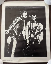 ROLLING STONES VINTAGE 1981 POSTER PRINT 17.5x22 Creative Concepts Classic Rock
