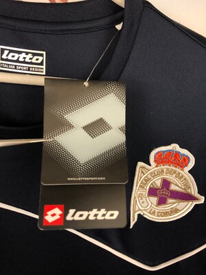 Vintage Lotto Deportivo La Coruna Football Shirt Soccer Train