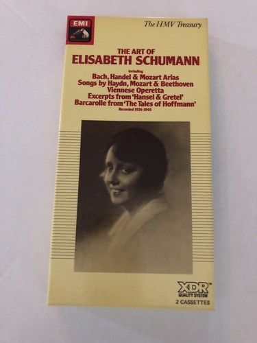 New Boxed Elisabeth Schumann EMI 2 Cassette Tape Set - Afbeelding 1 van 4