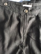TU Linen mix Womens  Black Trousers Size 16 ( Brand New)FREE POST