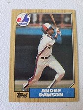 1987 Topps Andre Dawson Baseball Card Montreal Expos + 2 Free Mystery Cards