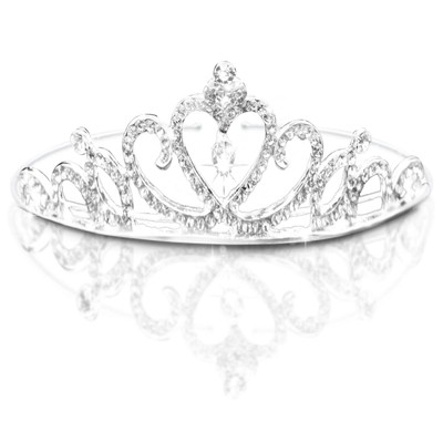 Tiara Matrimonio Con Strass - Corona Da Sposa, Diadema Per Feste E Compleanni
