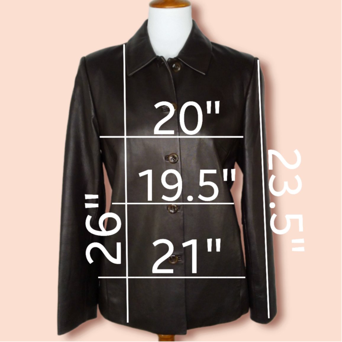 Pendleton Leather Jacket Size Medium Brown Classi… - image 2