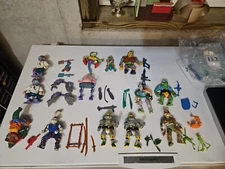 Lot 12 1989-90 Vintage TMNT Near Complete Wave 2. Krang, Casey Jones, Mondo Geck