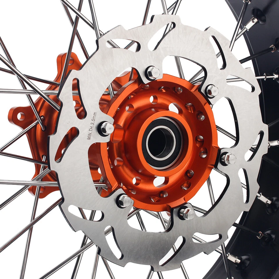 17" Jantes Roues Moyeu Disque frein set pour KTM SX SXF EXC F XC 125-530 300 250 - Photo 4/4
