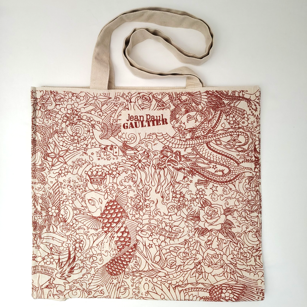 タコさん　Jean Paul Gaultier ベージュBOXINGbag タコさん Jean Paul Gaultier ベージュBOXINGbag タコさん Jean Paul