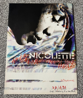 1996 Magazin Anzeige Bild Anzeige Nicolette Let No-One Live Rent Free in Your Head