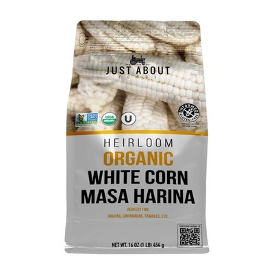 Foods Organic Heirloom White Corn Masa Harina 1lb