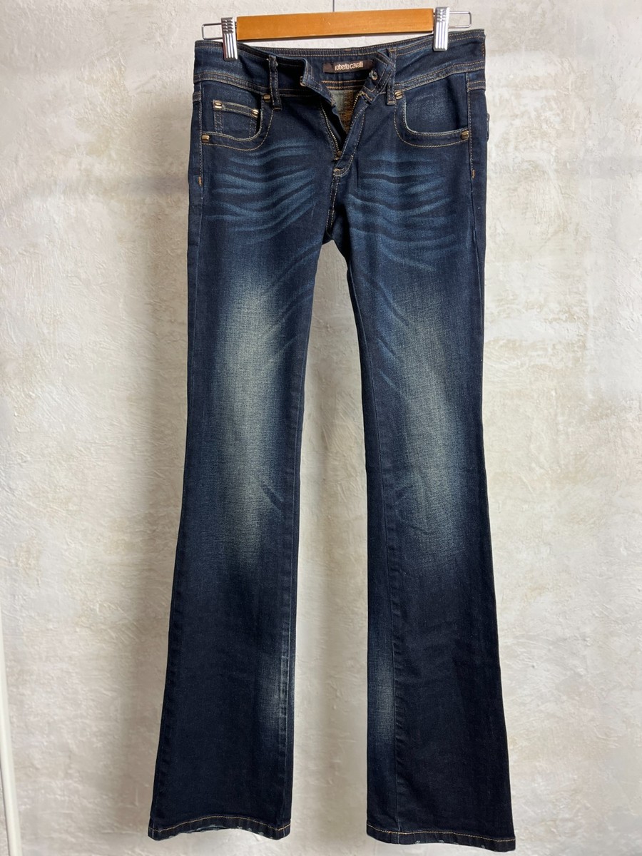 Roberto Cavalli ストレートデニム Y2K イタリア製 2000s Roberto Cavalli Low-Rise Bootcut Jeans sz 40 S made in Italy