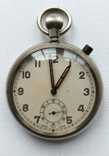 WW2 SWISS BRITISH ARMY MILITARY POCKET WATCH GSTP STOP BUTTON BROAD ARROW WORKS