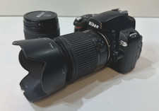 Nikon D60 10.2MP Digital DSLR Camera Kit 28-80mm, 55-200mm lenses With Battery