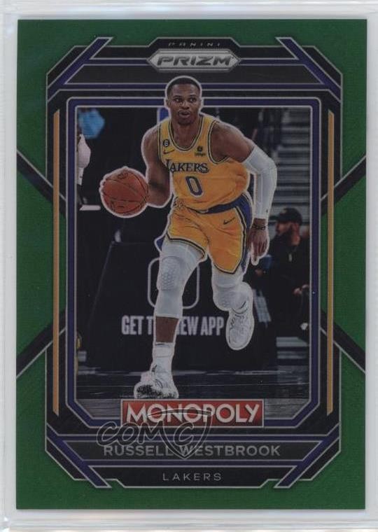 2022-23 Panini Prizm Monopoly Green Prizm 19/24 Russell Westbrook #42 0s9t