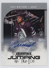 2024 Upper Deck Credentials Jumping on the Ice Pavel Mintyukov #JI-PM Auto 9be