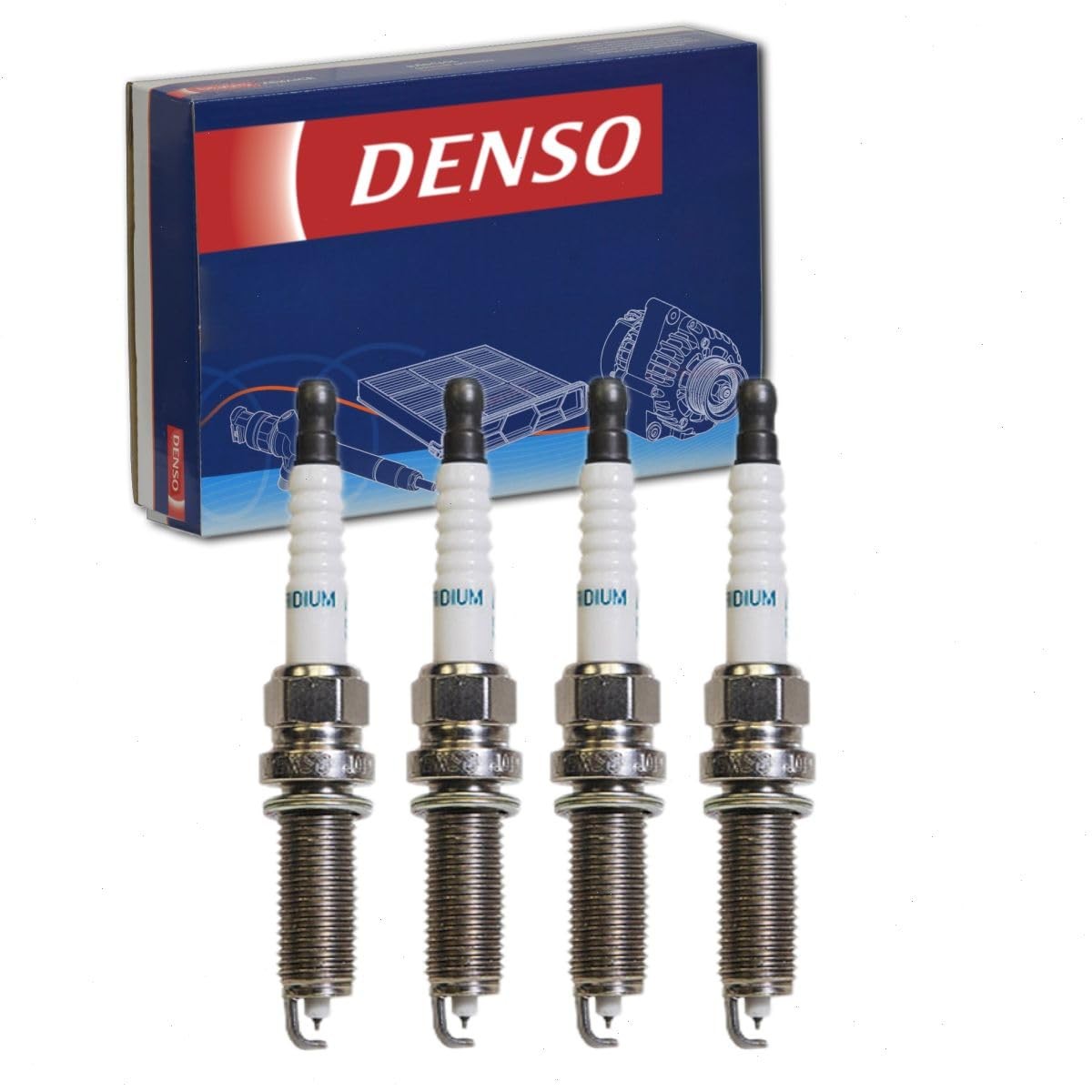 4 pc DENSO Iridium Long Life Spark Plugs compatible with Toyota Corolla 1.8L L4