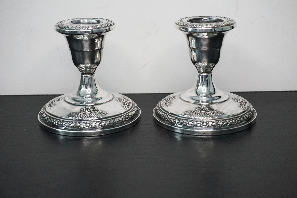 Fisher Sterling Silver In Antique Us Sterling Silver Candlesticks