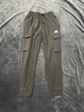 Adidas Cargo Jogger Sweatpants Black Fleece Athletic Pants Mens S