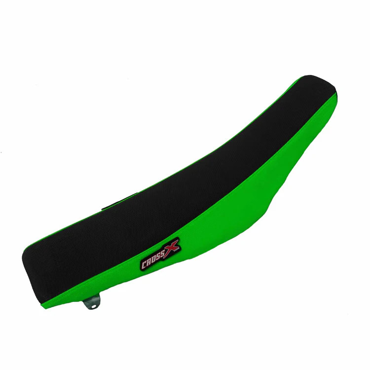Housse de selle Kawasaki KXF 450 et 250 noire et verte pour motocross