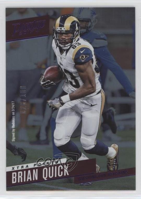2017 Panini Prestige Xtra Points Purple 26/100 Brian Quick #83 e5r