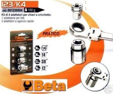KIT 4 ADATTATORI X CHIAVI A CRICCHETTO BETA