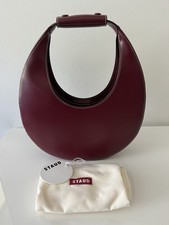 STAUD Moon Handbag Bag Rasberry