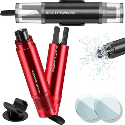 2x Safe Pro X Car Emergency Hammer Seatbelt Cutter 2in1 Emergency Hammer Car