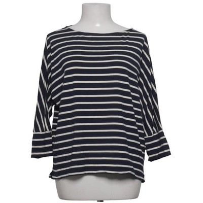 C&A, Langarmshirt, Größe: M, Blau/Weiß, Elasthan/Viskose, Streifen, Damen #LtU
