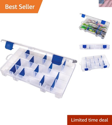 #ad #ad Outdoors 4007 Tuff Tainer 24 Compartment Fishing Tackle Box with Zerust Dividers $12.34