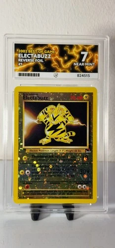 Pokemon Best of Game Promo Reverse Holo Electabuzz #1 Near Mint ACE 7