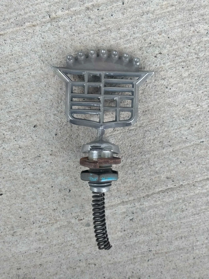 nice 1977 - 1979 Cadillac Deville Skeleton Hood Ornament Emblem Badge - Image 2 of 2