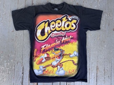 Vintage Cheetos Shirt Mens M Black Cartoon Snack Rap Tee Y2K Flaming Hot