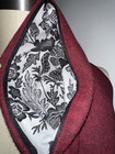 Burgundy Circle Infinity Scarf With Hidden Pocket — photo 4
