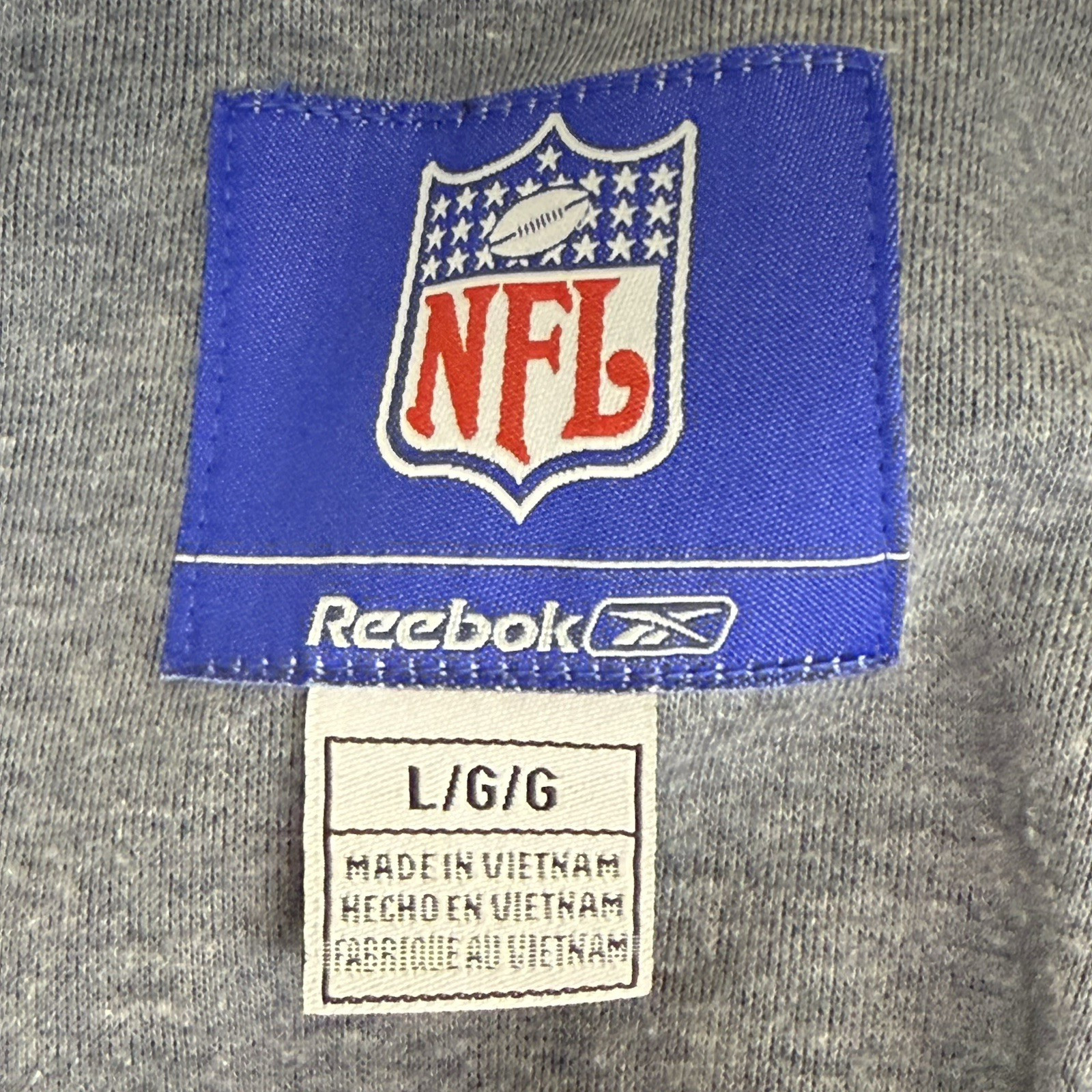 Reebok NFL Chicago Bears Football Track Jacket Coat Full Zip Mens L Blue White thumbnail 3