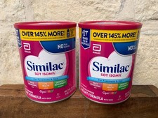 X 2 Cans Similac Soy Isomil Powder Infant Formula - 30.8oz EXP 07/26