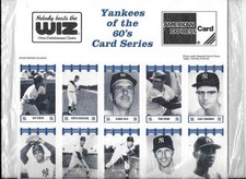 1992 Yankees The WIZ 60s New York Baseball Cards -You Pick your Card