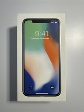 Original Apple iPhone X Box - Silver 64GB A1901 Empty Box Only 