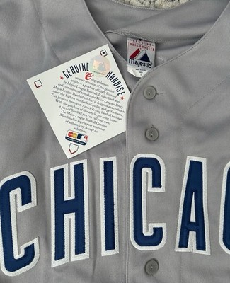 Majestic Authentic Chicago Cubs Sammy Sosa #21 Gray Baseball