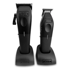 Hair Clipper & Trimmer for Men 7500 RPM Rubber Grips | Blackout 2 Set