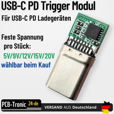 USB Typ C PD Trigger Modul Power Delivery Adapter für Ladegerät Powerbank DIY DE