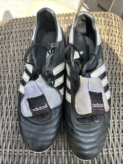 adidas Copa Mundial FG Black/White Football Boots Size UK 7.5