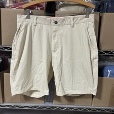 Redvanly Hanover Short 9" Macadamia Size Large golf Short Beige Tan 34 Men s