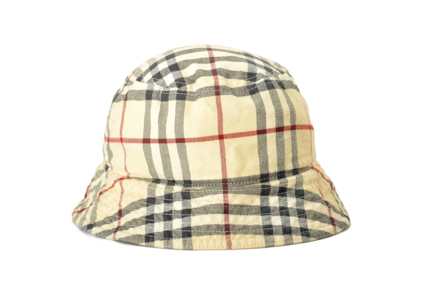 Burberry Classic Multi-Color Check Print Bucket Hat Size L