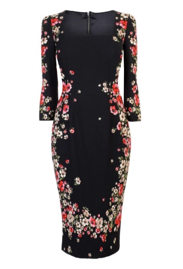 open lace back dress Dolce Gabbana by Domenico Dolce and Stefano Gabbana - Black Women Party/Cocktail  Dress