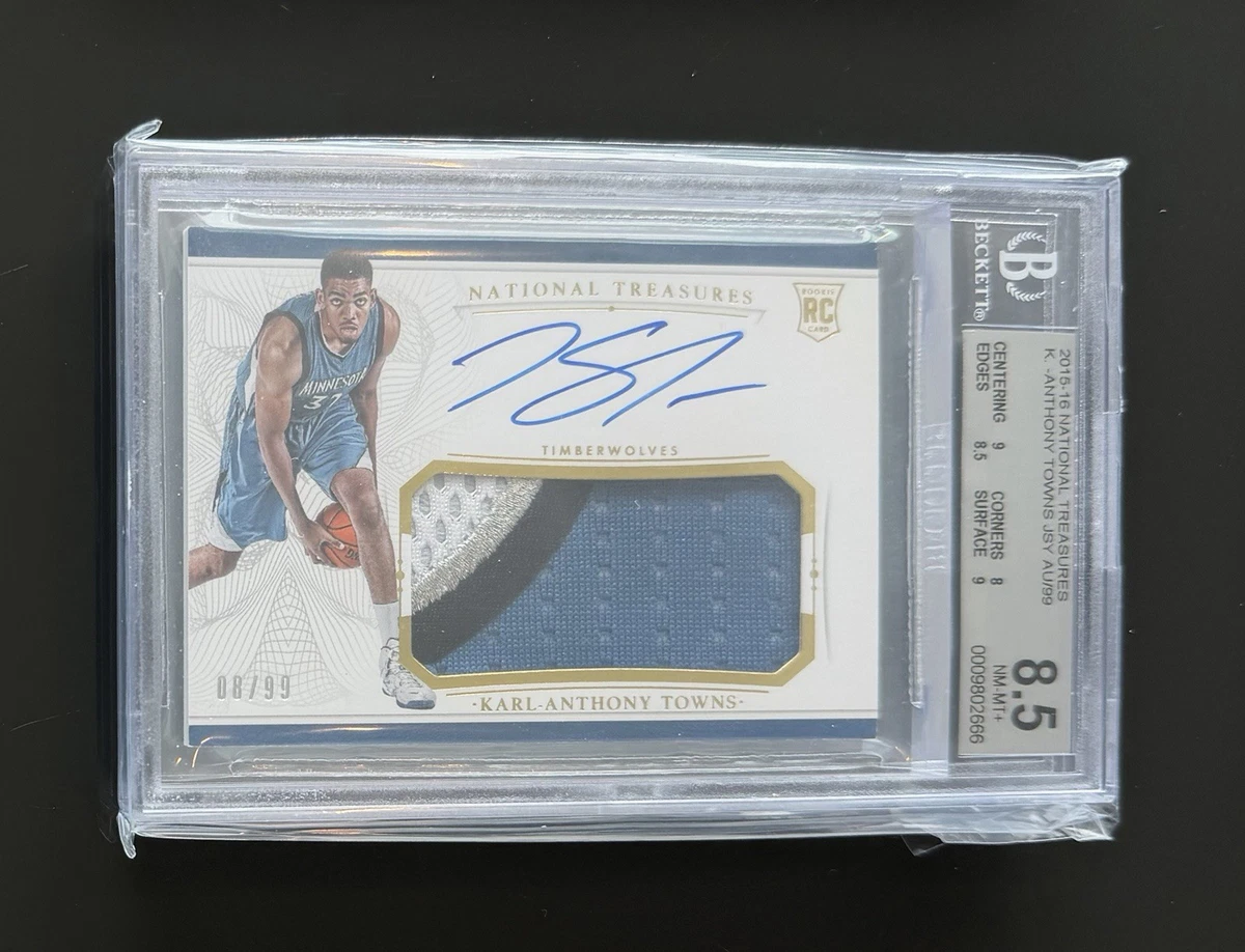 その他 Karl Anthony Towns National Treasures /5 2016-17 Karl Anthony Towns Emerald AUTO #/5 National Treasures