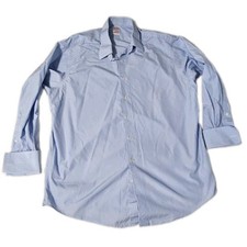 Brooks Brothers Shirt 17.5 34 Mens French Cuff Made in USA Italian Egyptian Cott